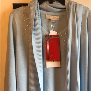 NWT baby blue sweater w/ scarf